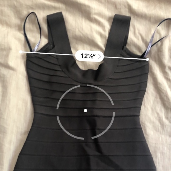 Herve Leger Classic Y2K Bandage Dress Gray SZ XXS - Picture 9 of 12